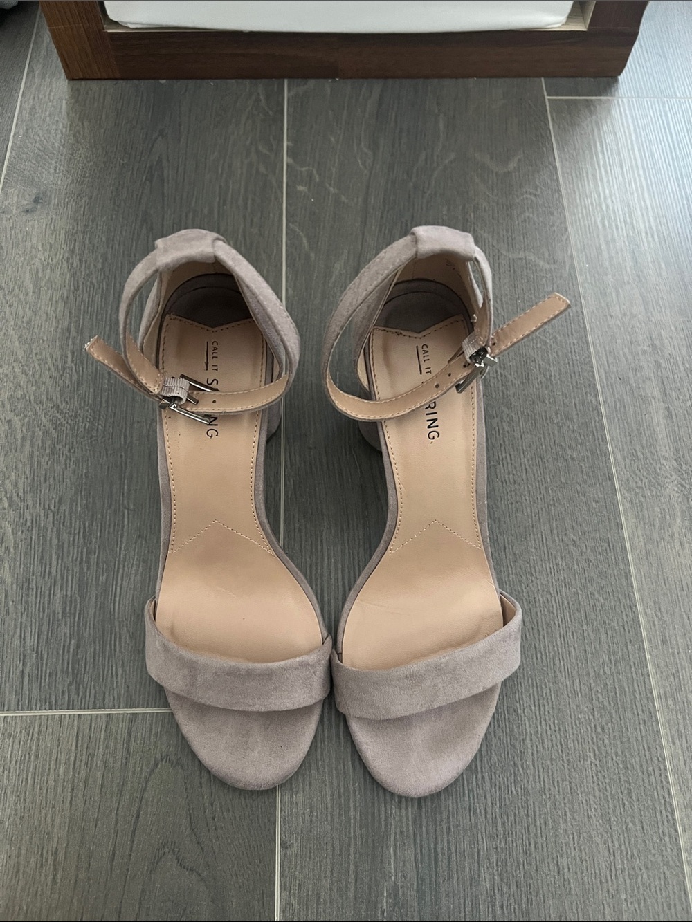 Call It Spring Women's lavander Suede Ankle-Strap Heels